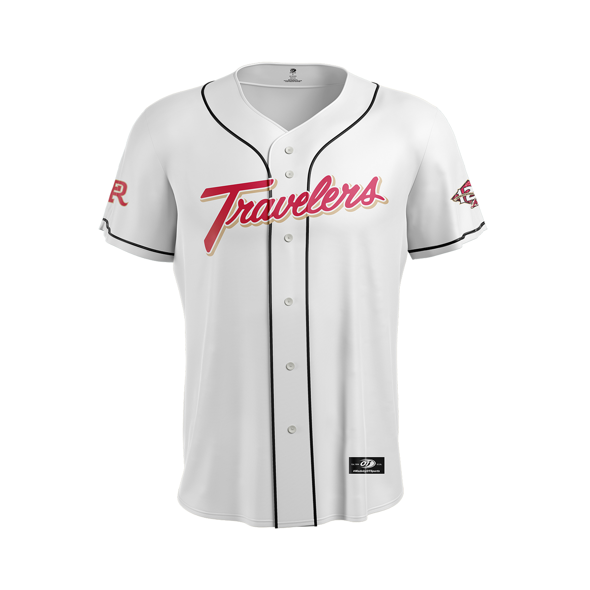 Arkansas Travelers OT Sports Adult Home White Replica Jersey