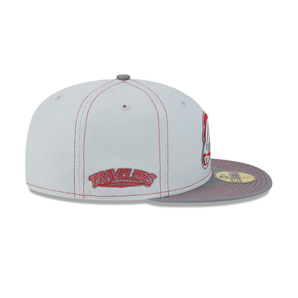 Arkansas Travelers New Era 59FIFTY Gray Pop Cap