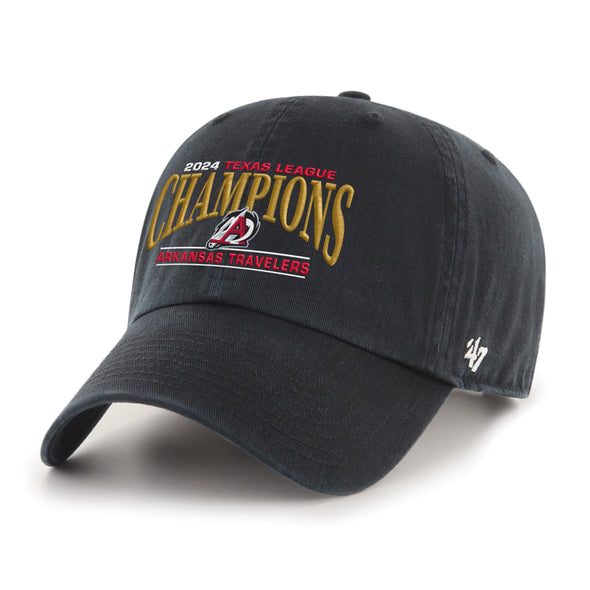 Arkansas Travelers '47 Brand Clean Up TX League Champions 2024 Black Cap